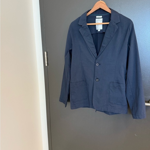 Ike Behar S NWOT travel blazer rayon/spandex Navy Lightweight - Picture 4 of 13